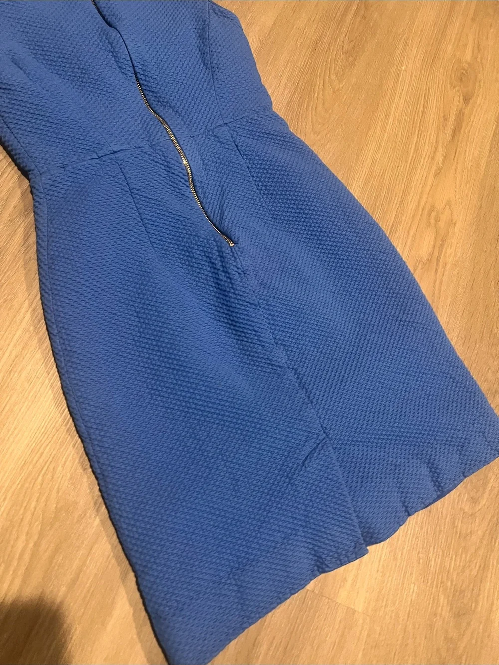 kate spade Bright Blue Textured Sleeveless Sheath Dress